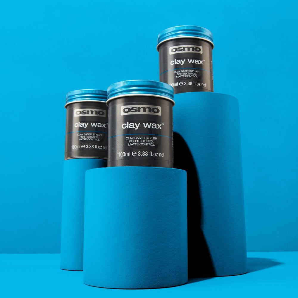 Osmo Firm Hold Clay Wax on hair model ready-to-style look
