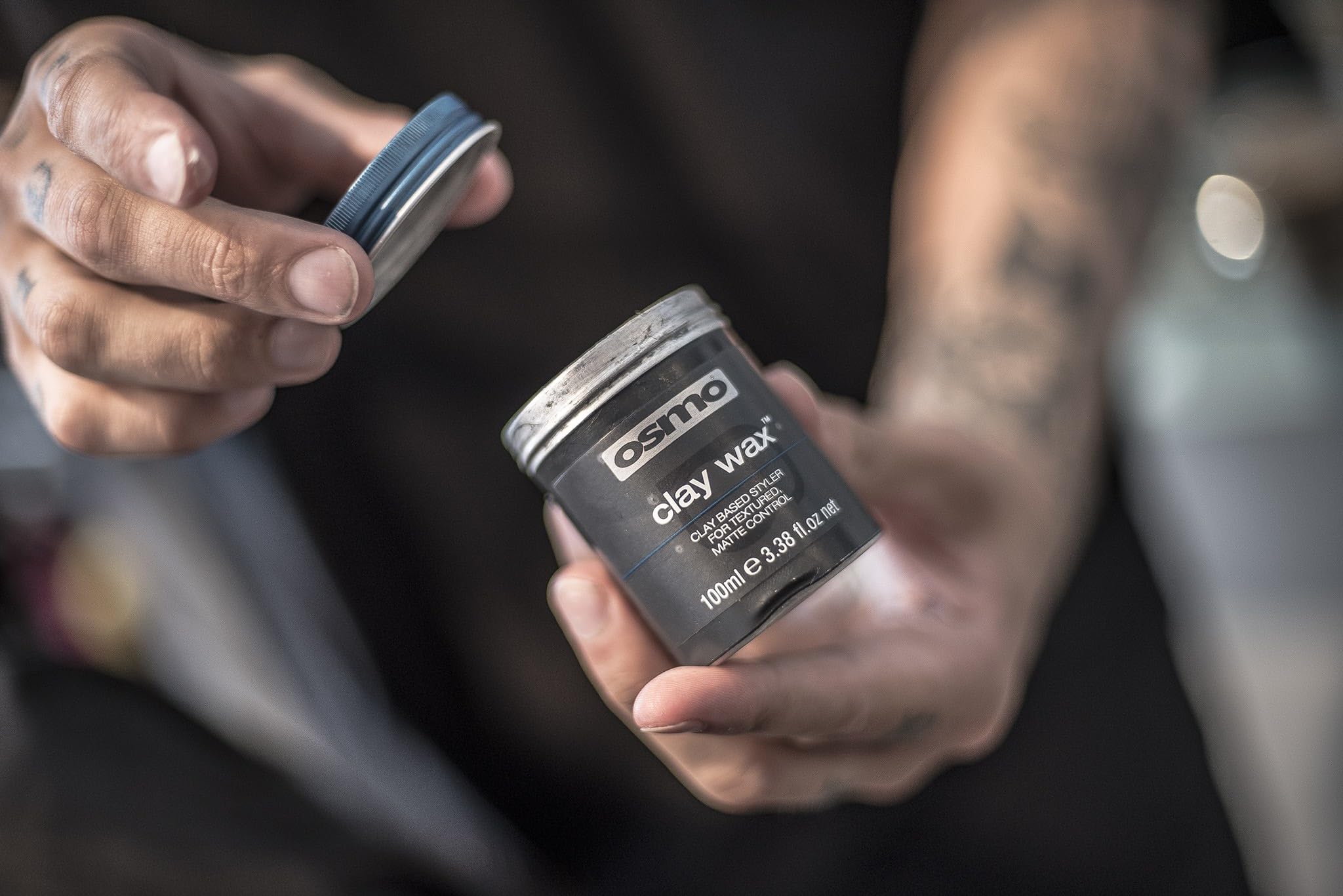 Osmo Firm Hold Clay Wax texture closeup showing matte finish