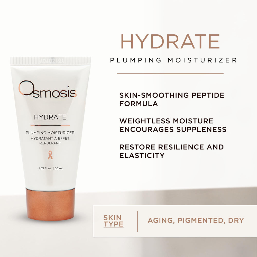 OSMOSIS Hydrate application scene demonstrates a smooth, ready-to-absorb layer.