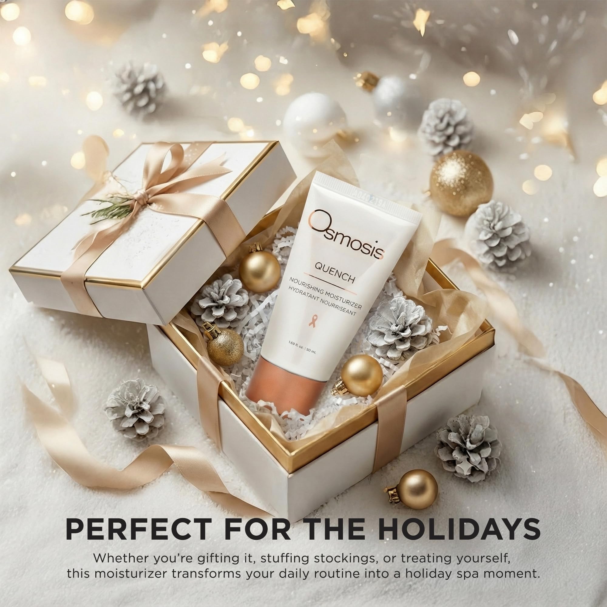 OSMOSIS QUENCH close-up of creamy texture for daily use hydration.