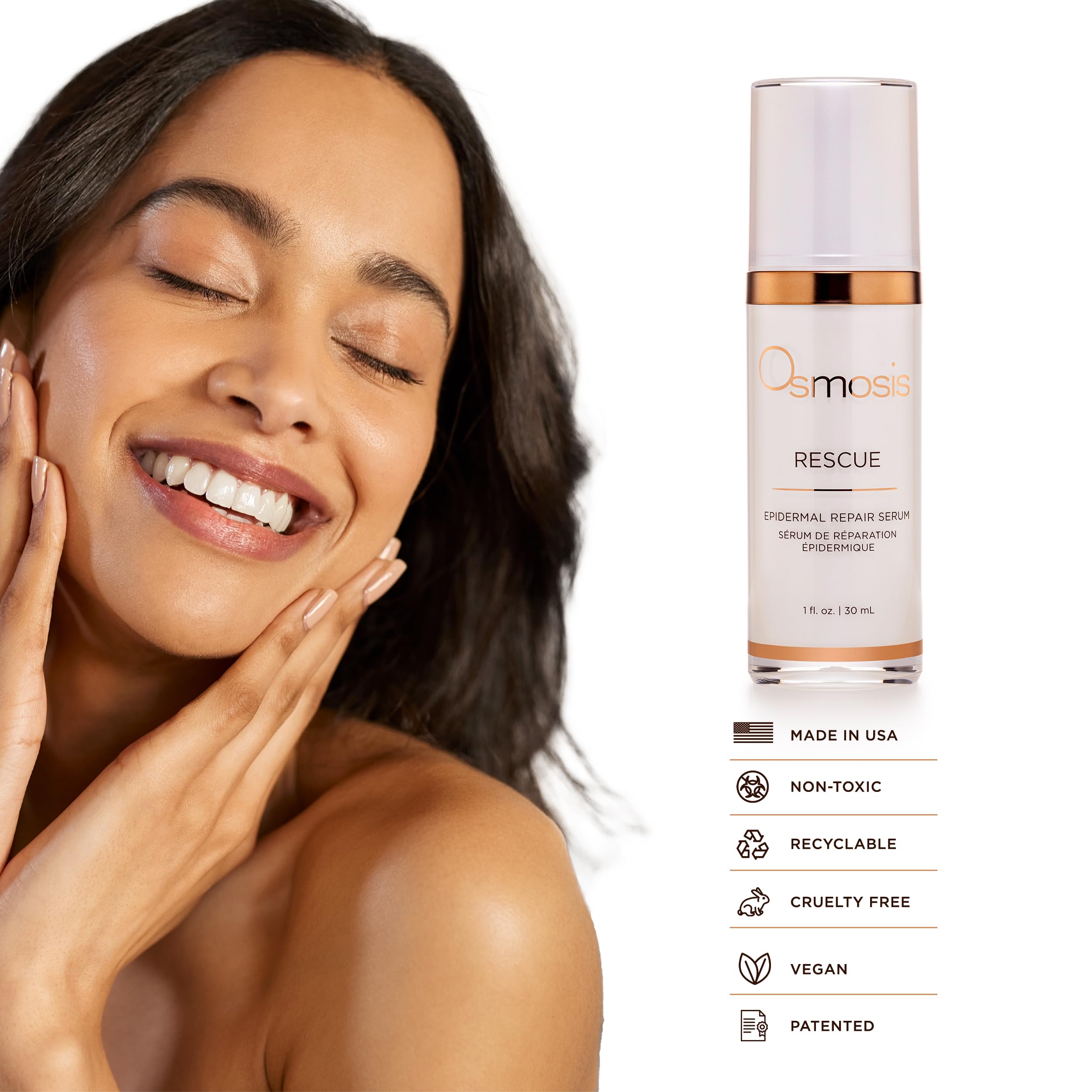 Osmosis Rescue serum closeup texture ideal for daily use