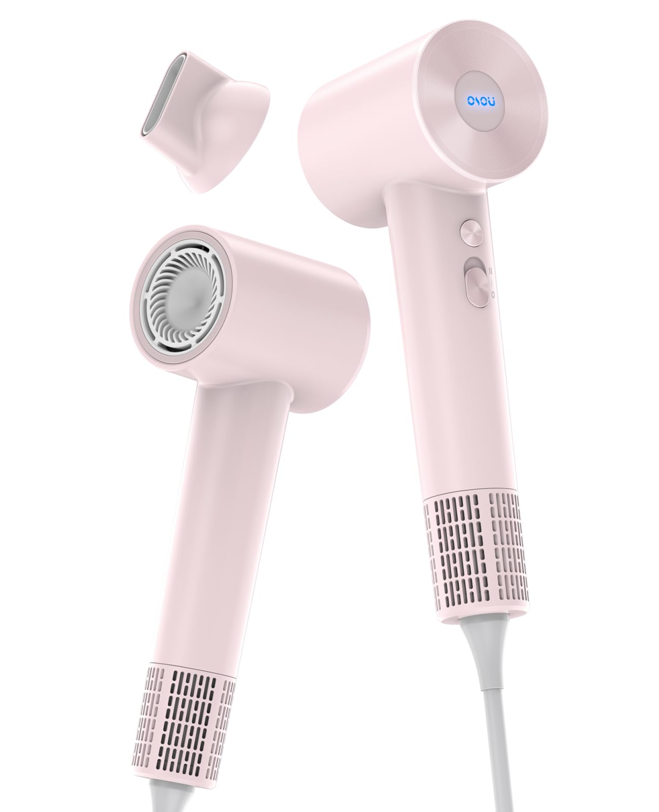 OSOU hair dryer includes a long 5.9 ft cord for flexible styling.