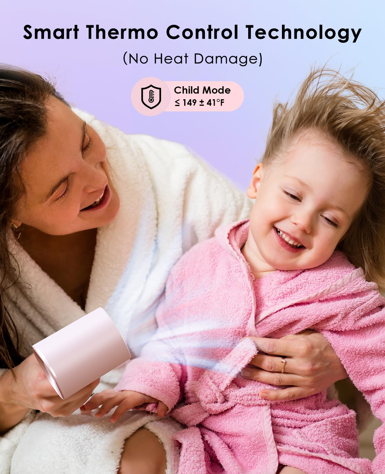 OSOU hair dryer operates quietly at 59 dB for comfortable use.