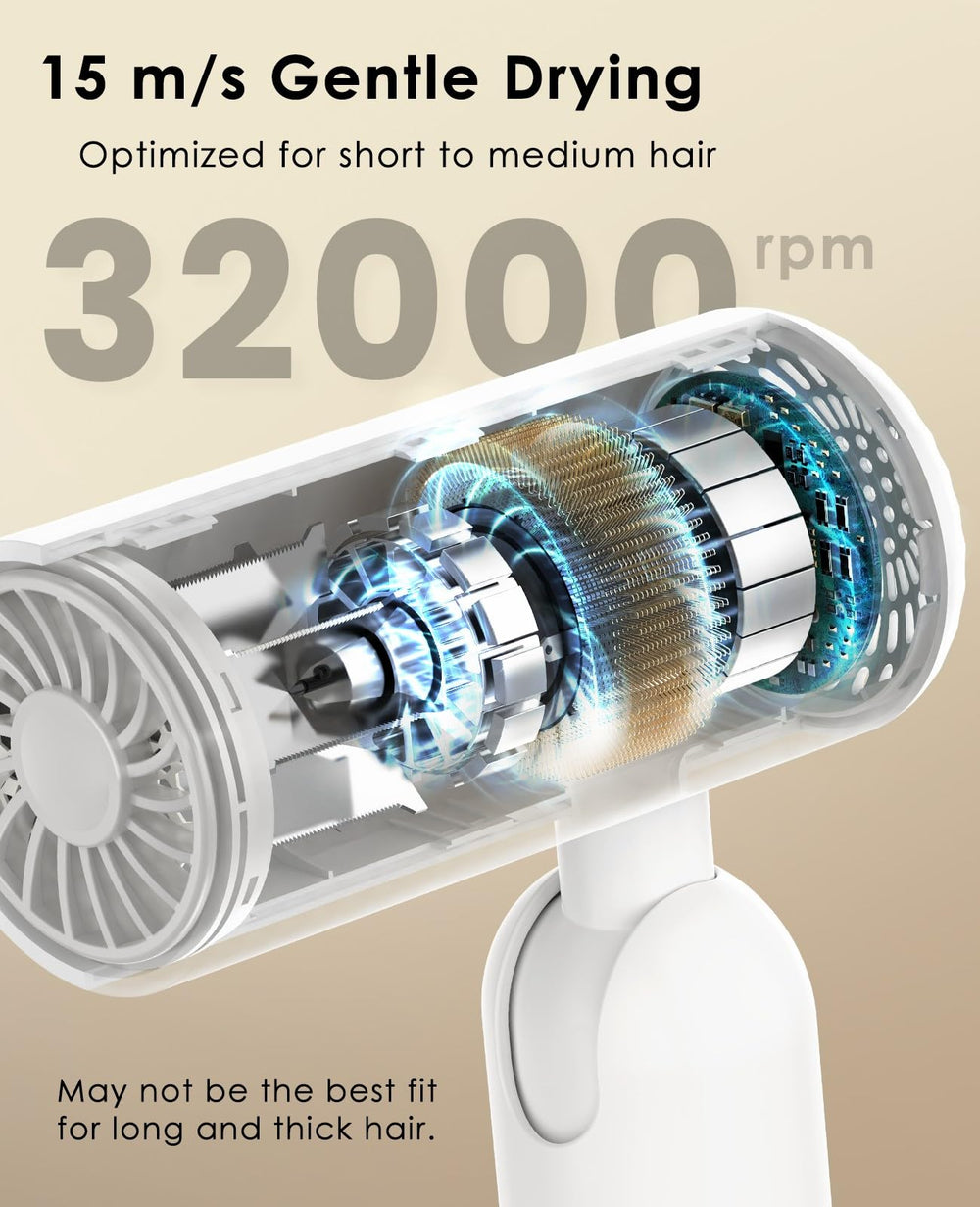 Osou travel hair dryer packed in a carry-on highlights ultra-portable design