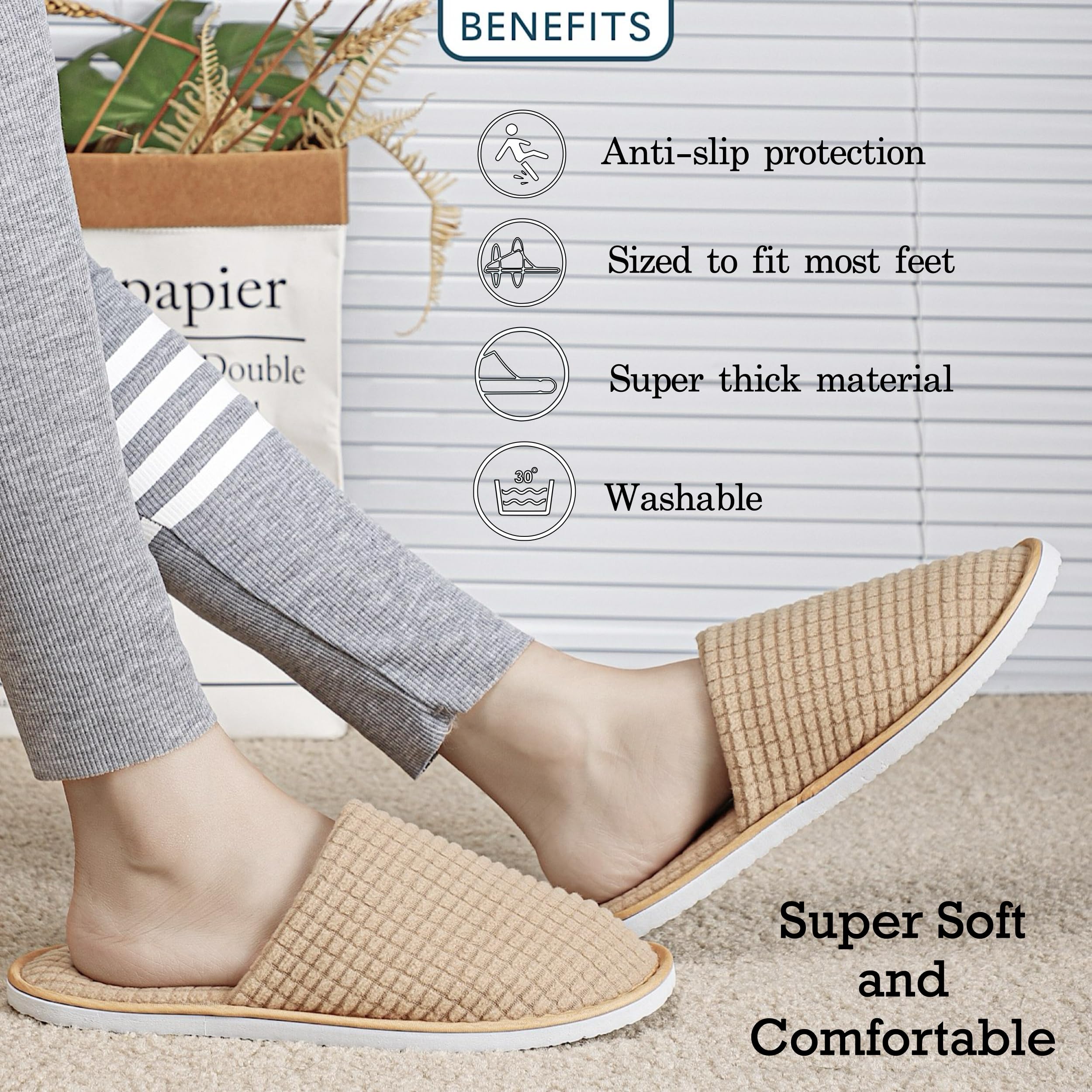 OSTADARRA spa slippers ideal for hotel guest amenities