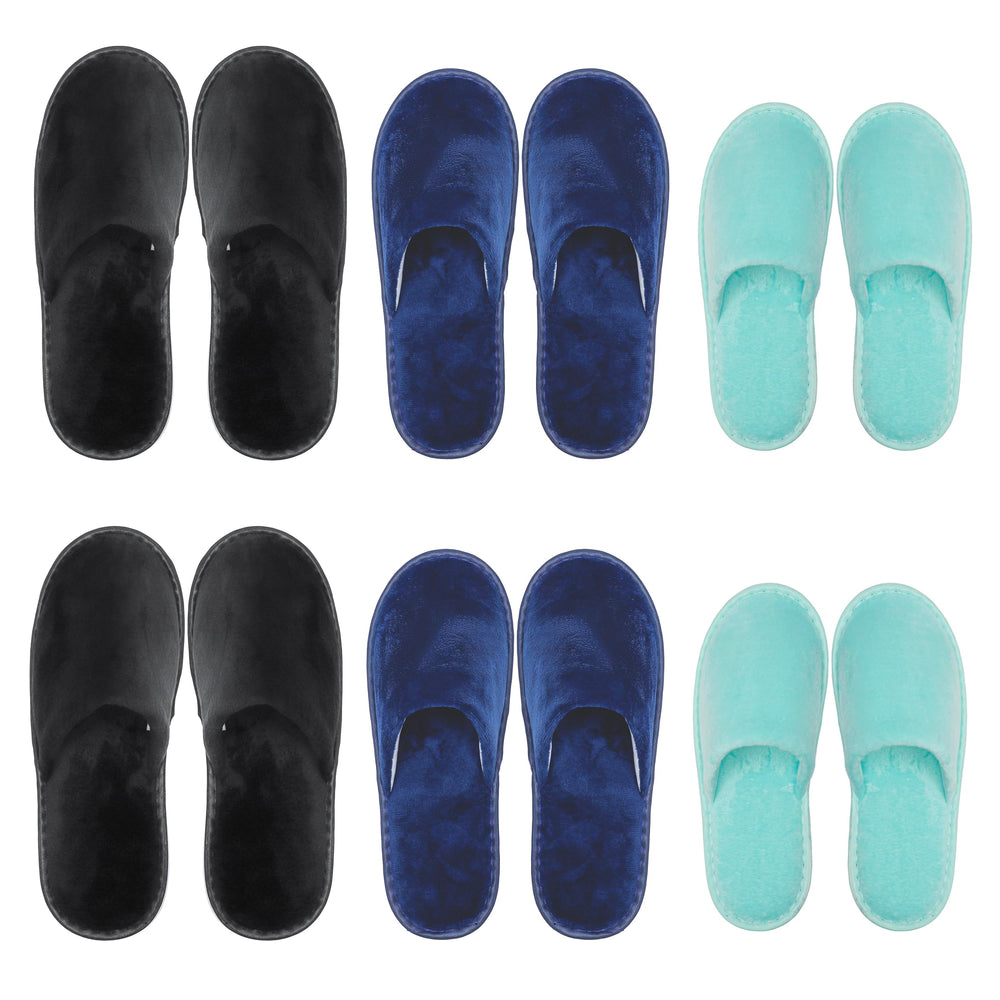 OSTADARRA spa slippers with soft velvet interior for all-day comfort