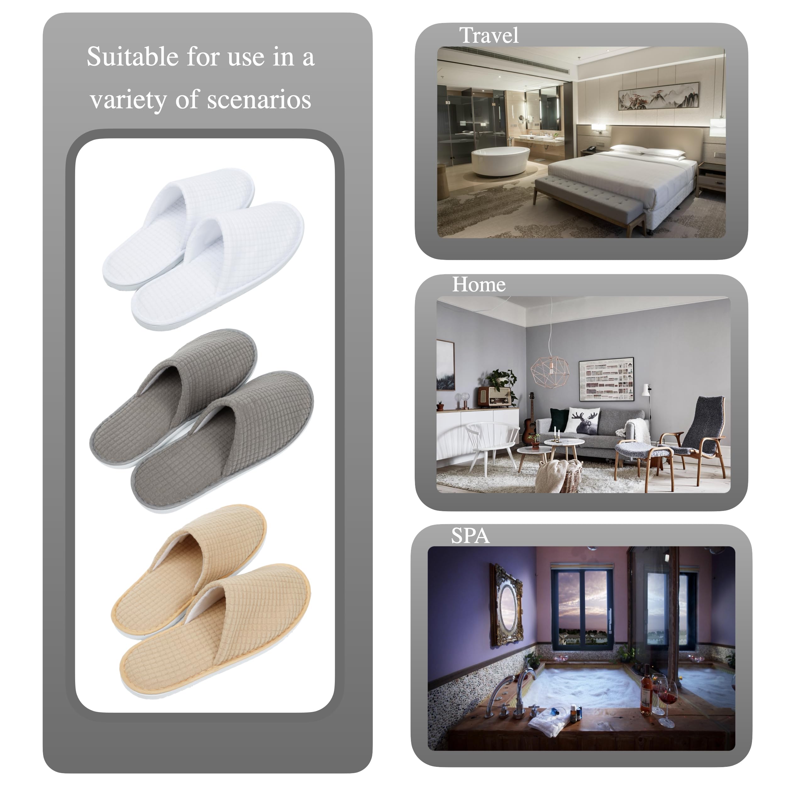OSTADARRA spa slippers are washable and reusable for long-lasting use