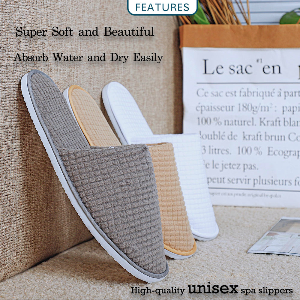 OSTADARRA Zapatillas spa empaque individual para higiene y conveniencia.