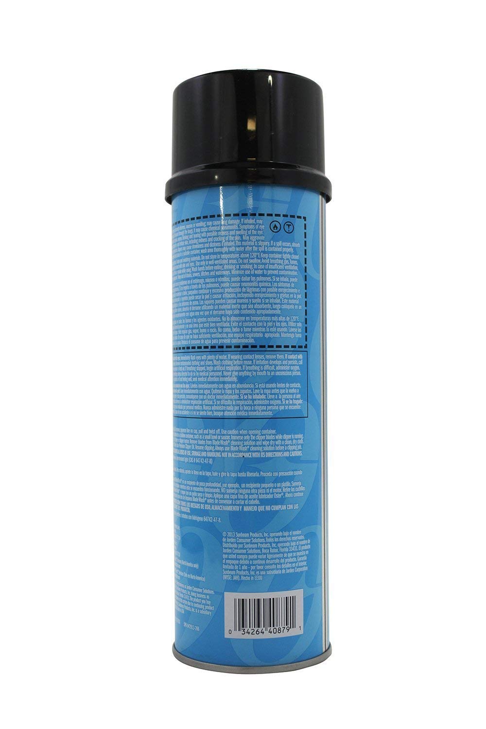 Oster Blade Wash Cleaner being applied to clipper blades for cleaning and lubrication
