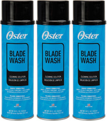 Oster Blade Wash Liquid Dip 3-pack front view for easy blade cleaning.