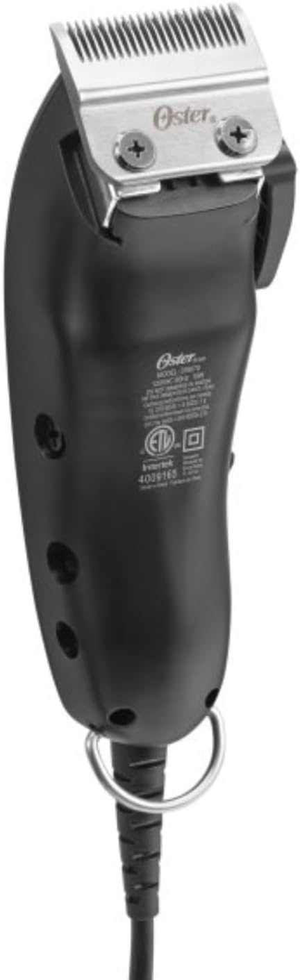 Oster clipper blade adjustment knob shown for customization