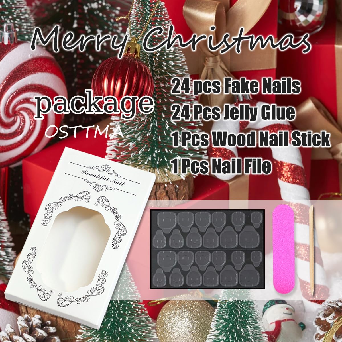 OSTTMA jelly glue stickers pack for easy DIY application.