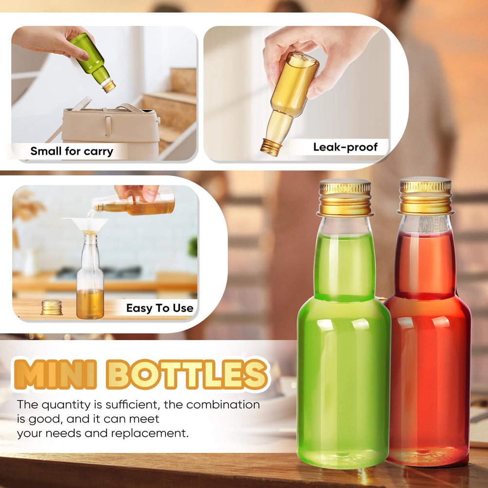 Otiamo leak-resistant mini bottles stay secure during transport and storage.