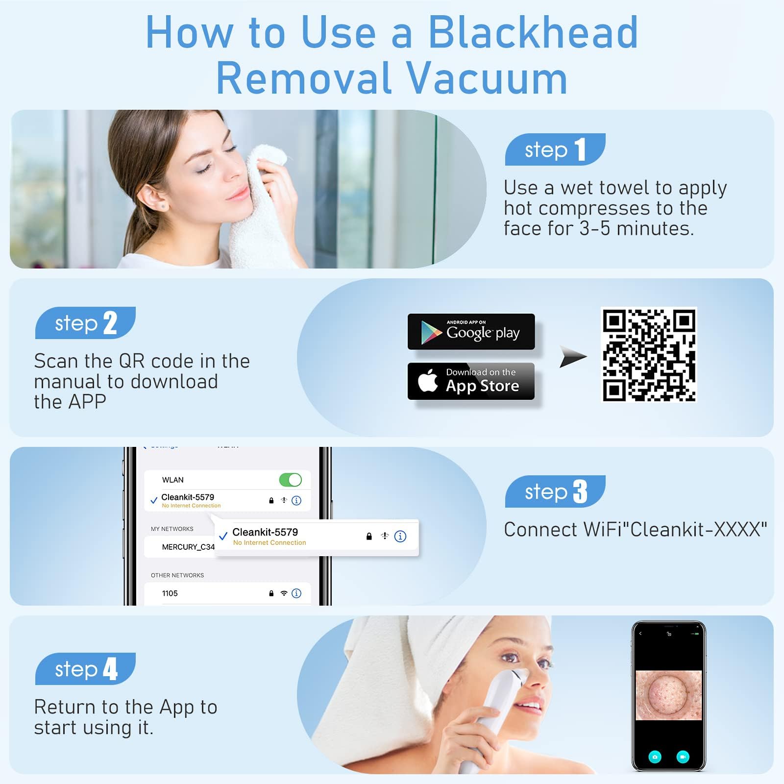 Ottleba app setup with wireless connection enables live feed and tracking