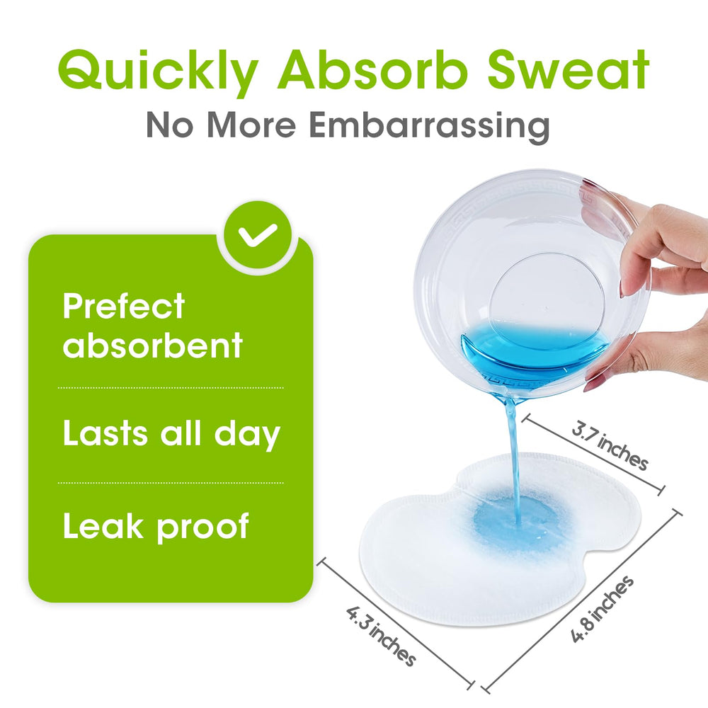OTTOLIVES Underarm Sweat Pads inside garment shows discreet inner protection