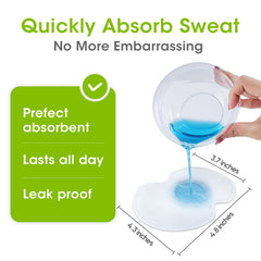 OTTOLIVES Underarm Sweat Pads inside garment shows discreet inner protection