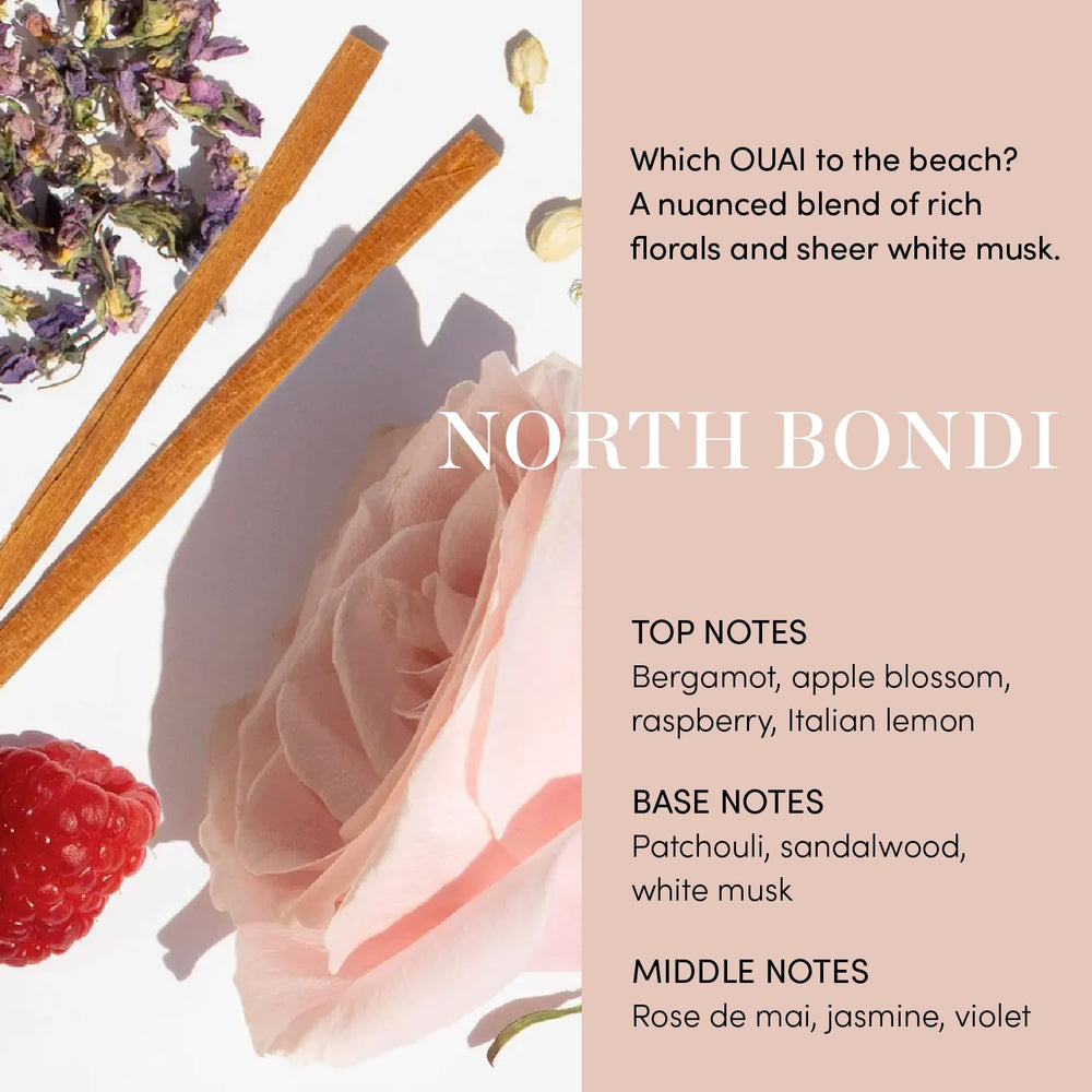 OUAI Air Dry Foam kale-carrot extract formula nourishes hair during air drying