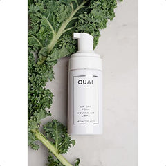 OUAI Air Dry Foam soft waves after air drying with natural frizz control