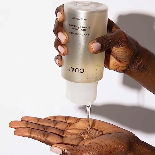OUAI Body Cleanser Dean Street flowing foam demonstrates luxurious cleansing experience