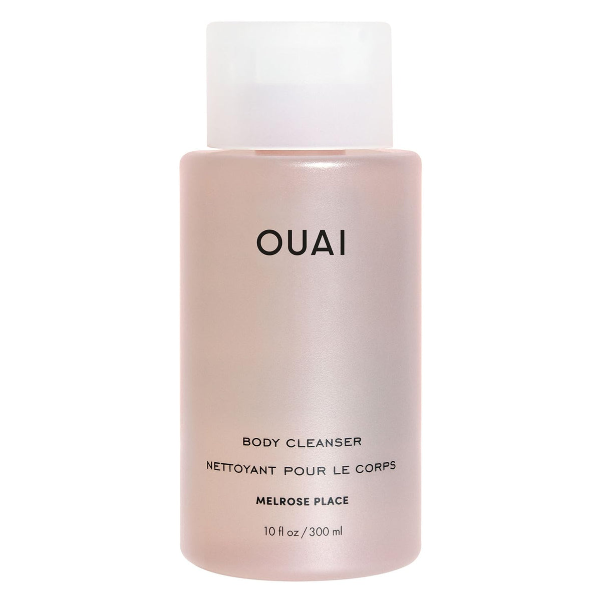 OUAI Body Cleanser Melrose Place bottle front shows hydrating lather for a spa-like routine.