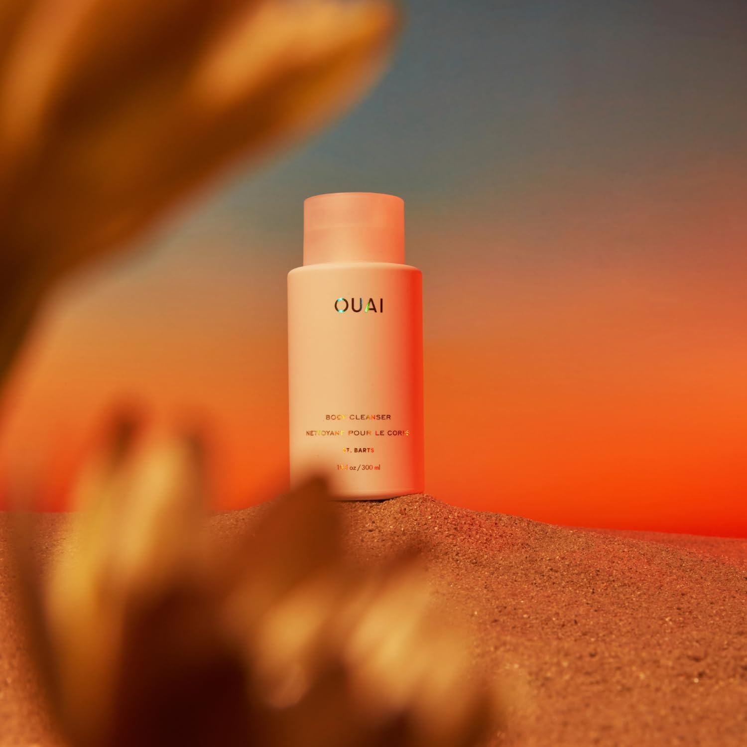 OUAI Body Cleanser St. Barts dense foam signifies a velvety cleanse.