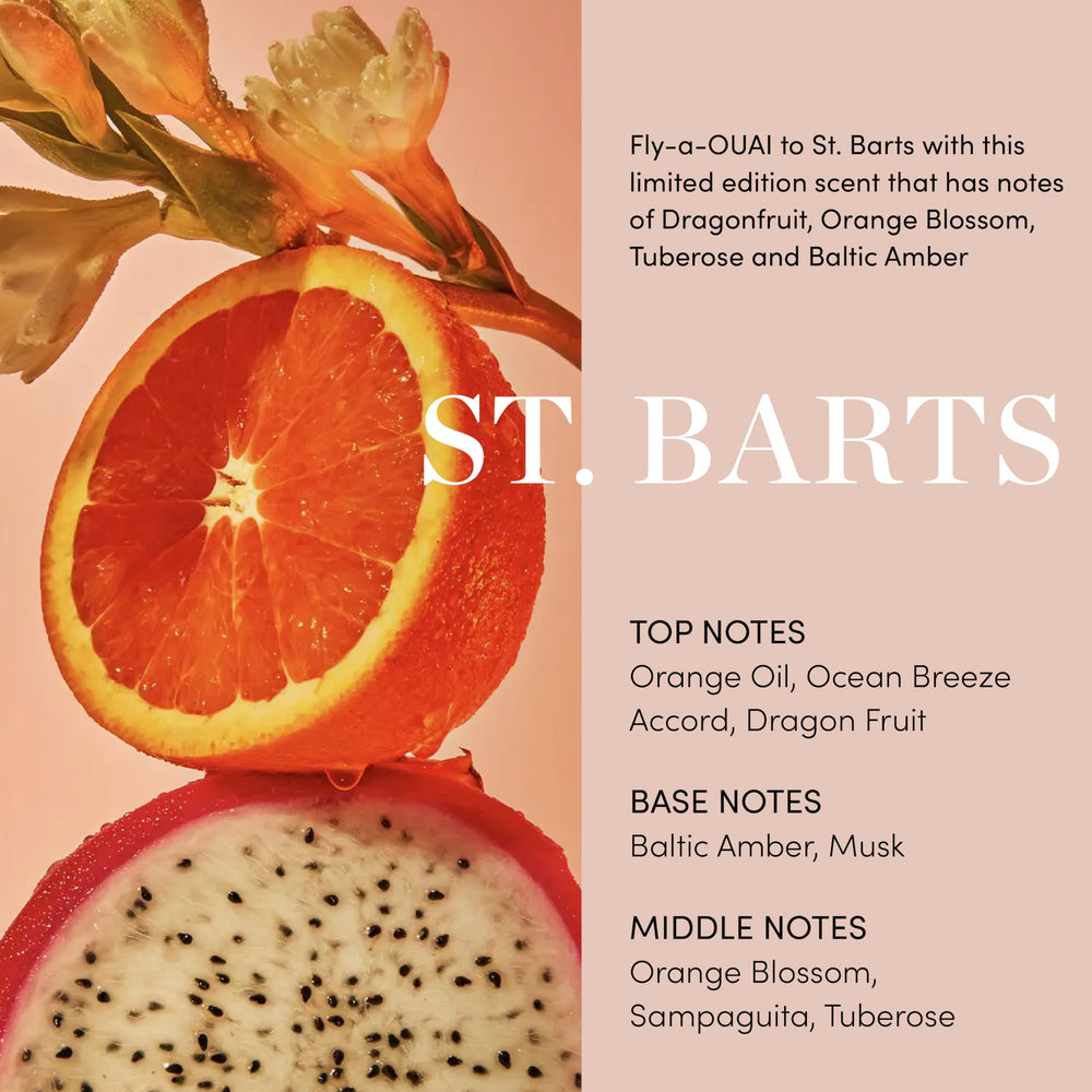 OUAI Body Cream St. Barts application on damp skin demonstrates fast-absorbing moisturizing ritual.