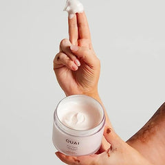 OUAI Cupuaçu butter ingredient visual emphasizing rich, whipped hydration base.