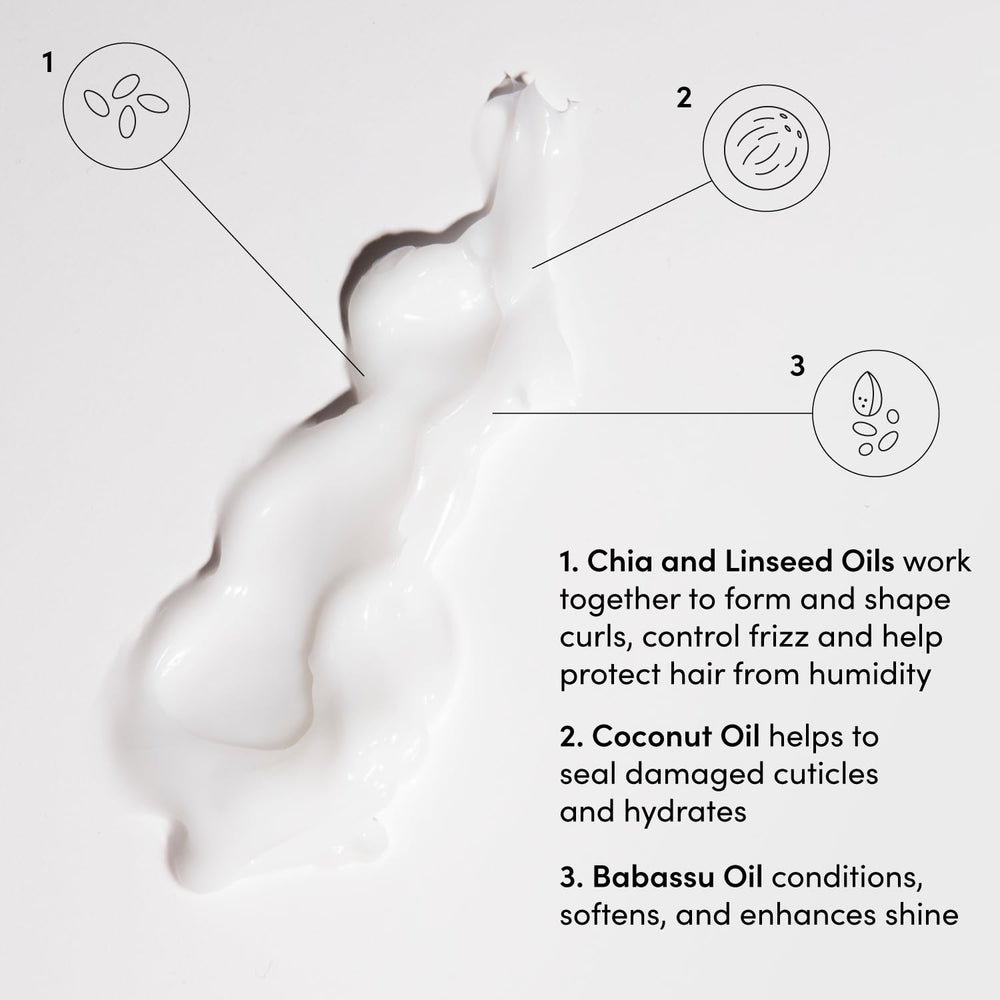 OUAI Curl Cream demonstrating frizz control in humid conditions
