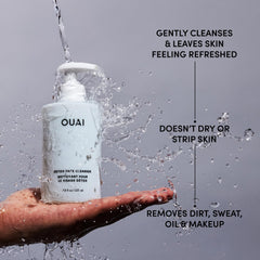 OUAI Detox Facial Cleanser pump top for easy daily use