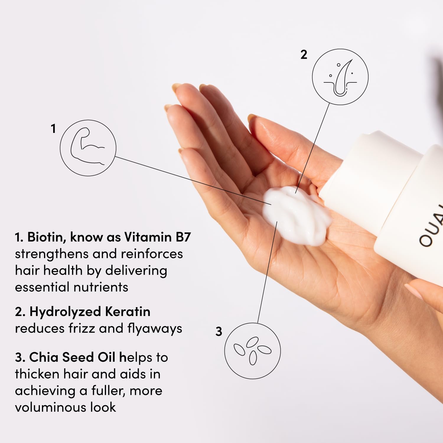 OUAI Fine Conditioner avocado oil shea butter for moisture