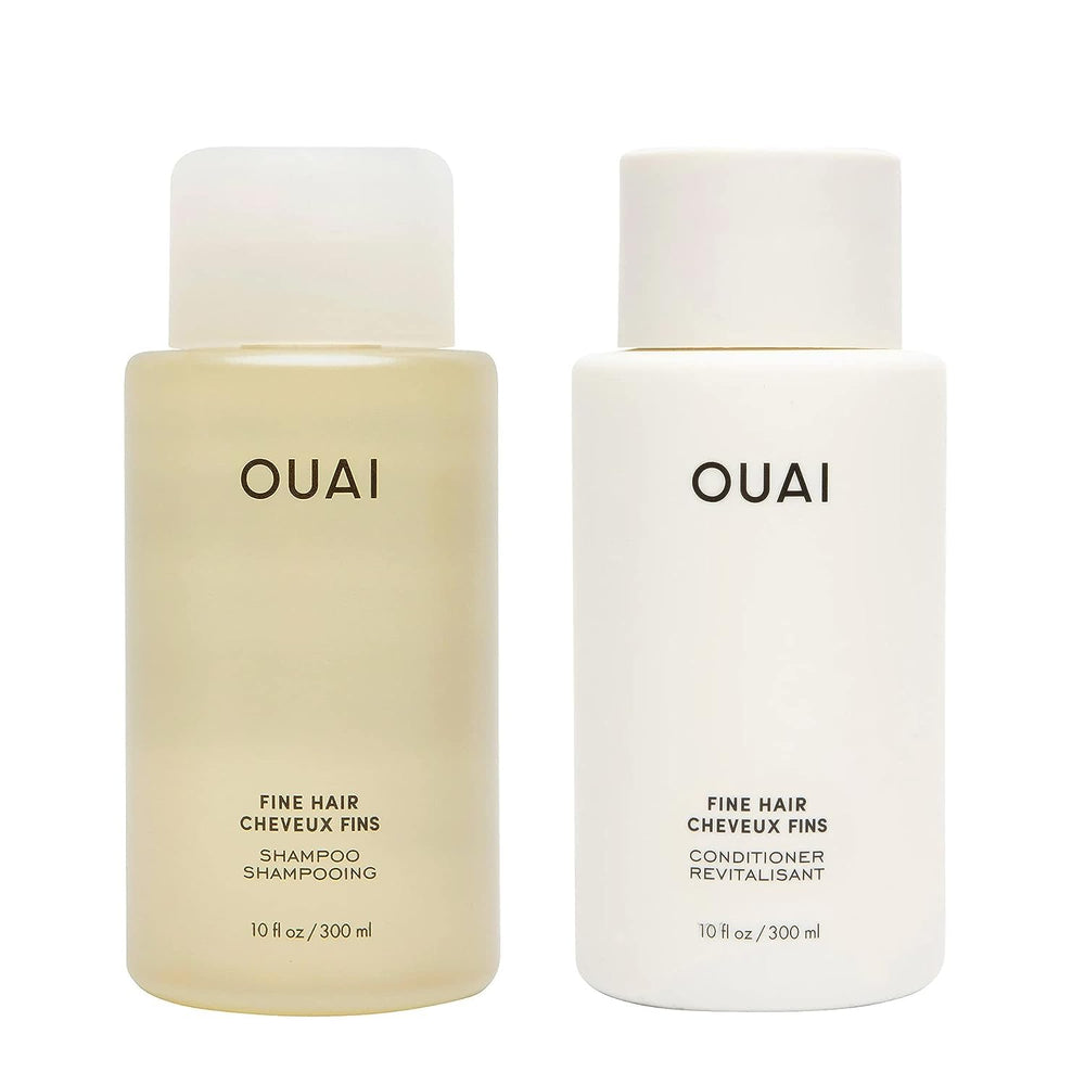 OUAI Fine Shampoo bottle front, sulfate-free formula for lightweight volume