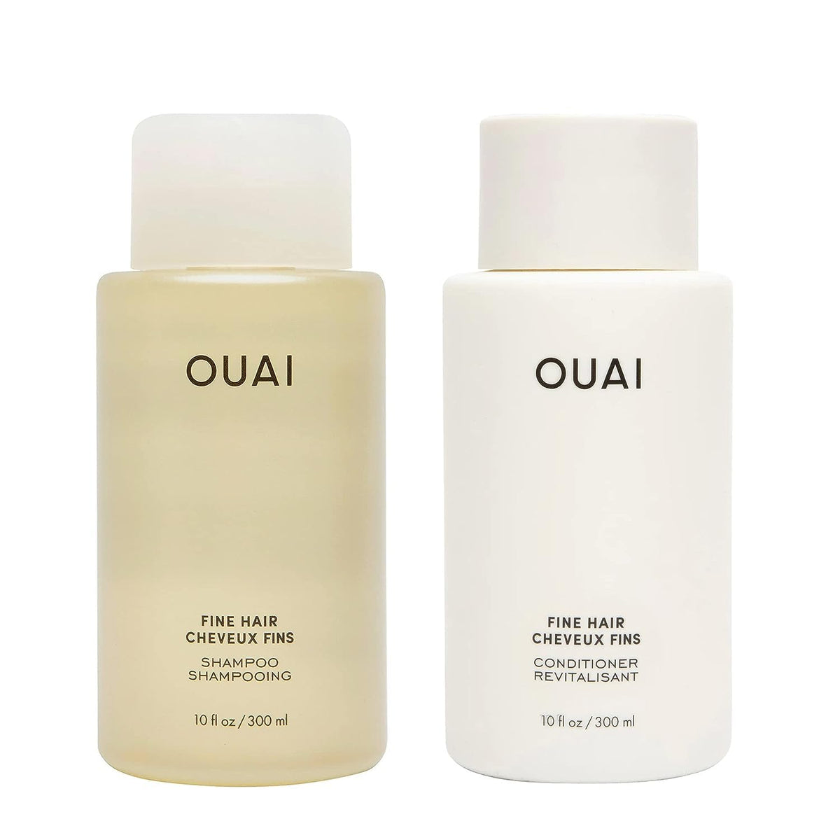 OUAI Fine Shampoo bottle front, sulfate-free formula for lightweight volume