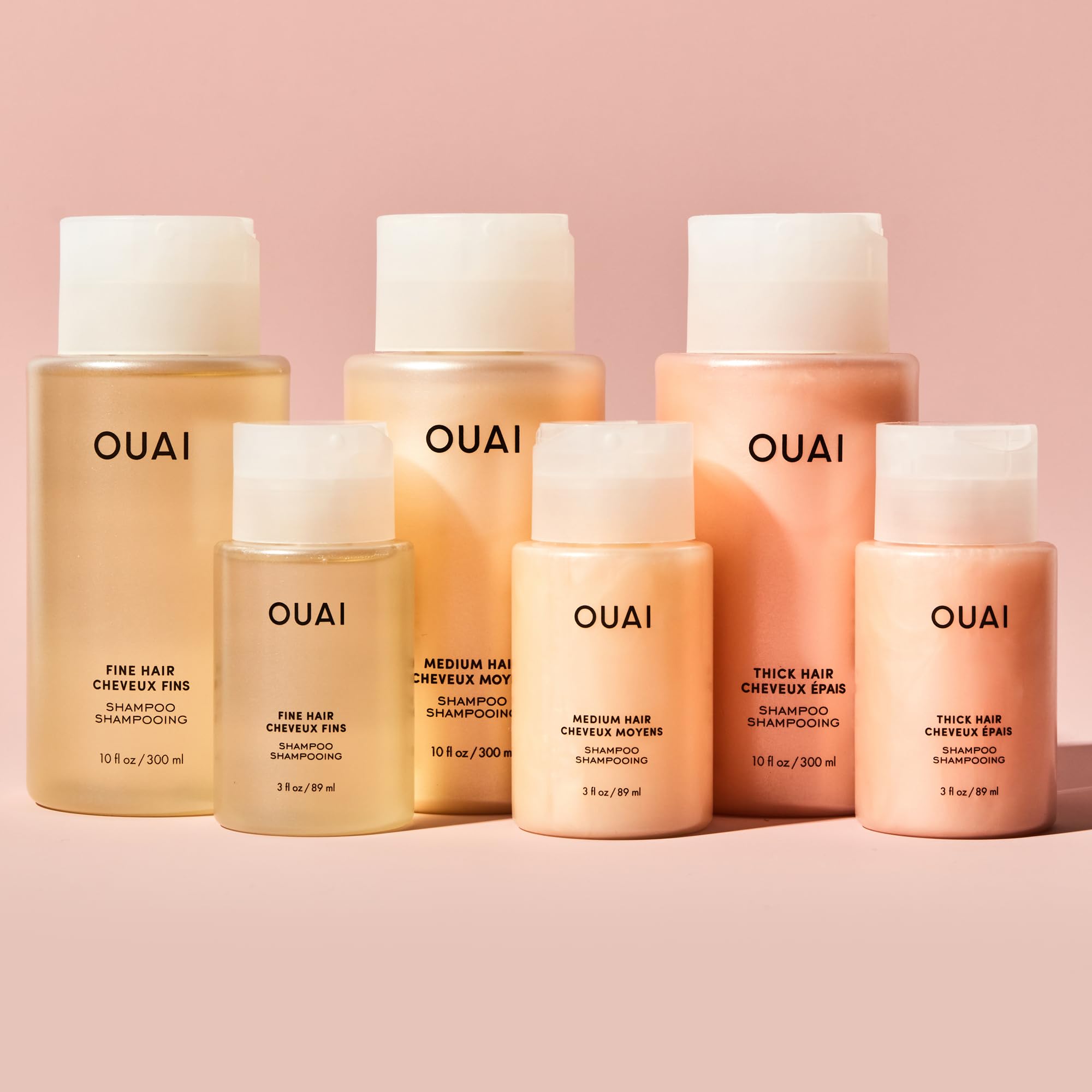 OUAI Fine Shampoo travel packaging suits gifting or trips.