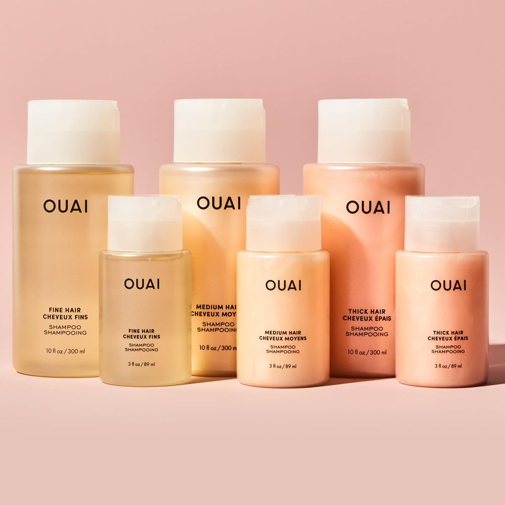 OUAI Fine Shampoo travel packaging suits gifting or trips.