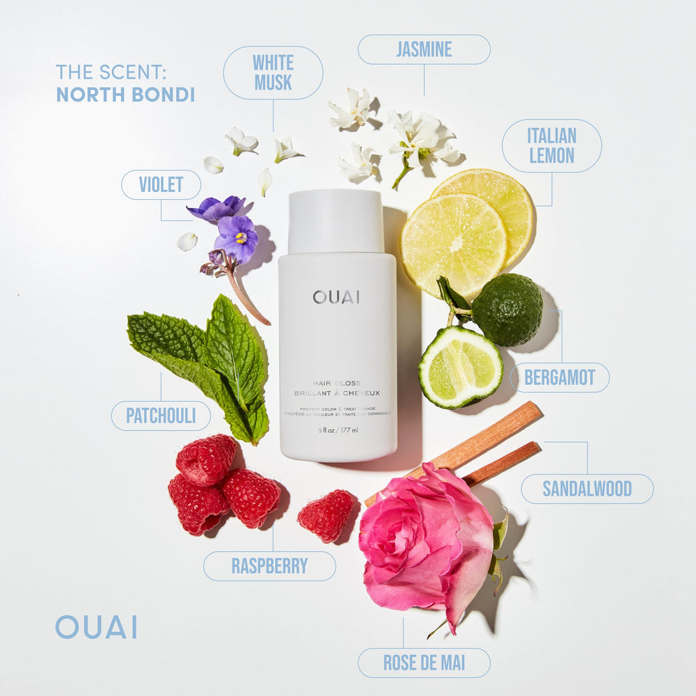 OUAI Hair Gloss color protection and lasting shine without sulfates.