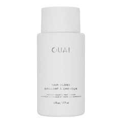 OUAI Hair Gloss in-shower shine adds radiance during the shower rinse.