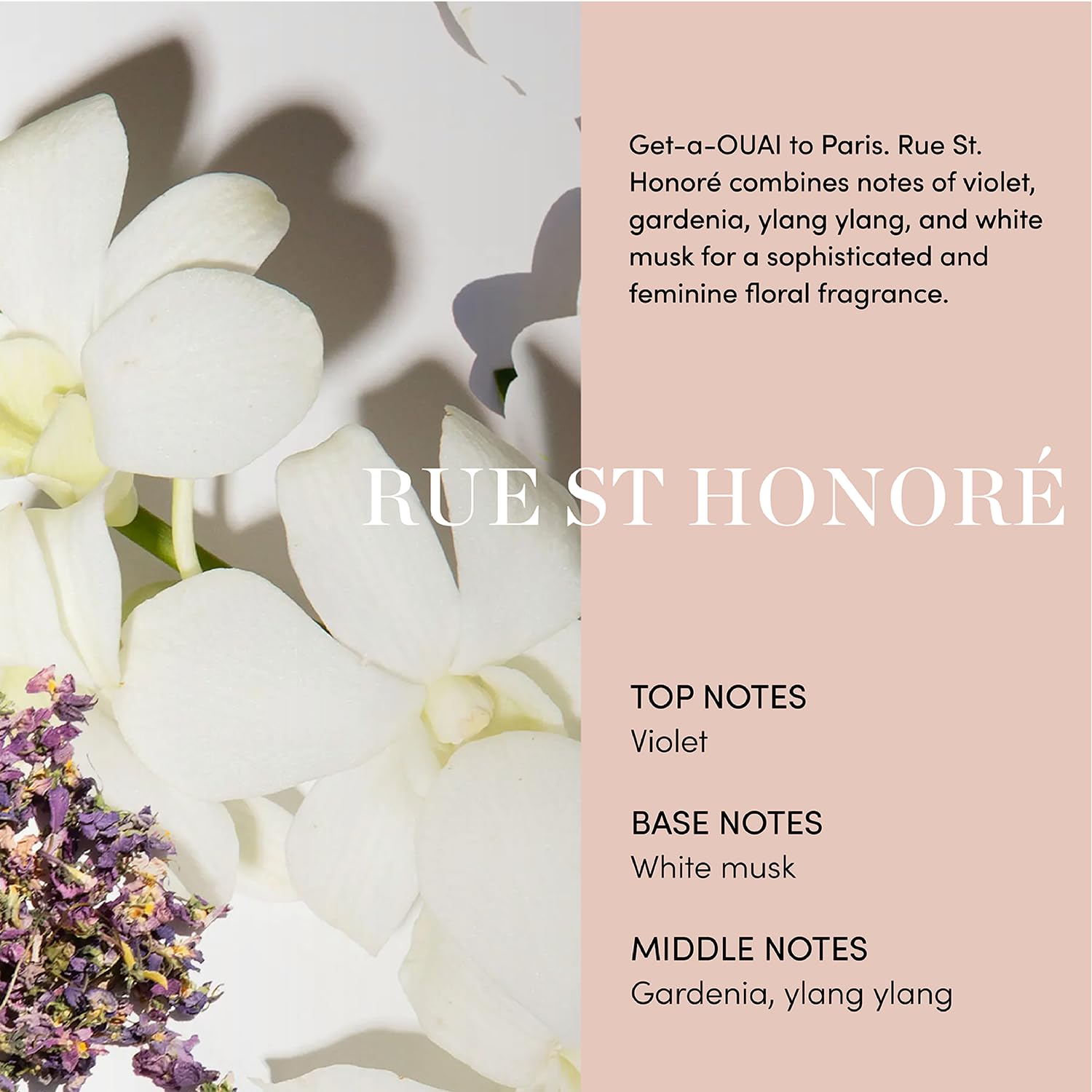 OUAI Hair Oil color-safe formula label emphasizes color fade protection.