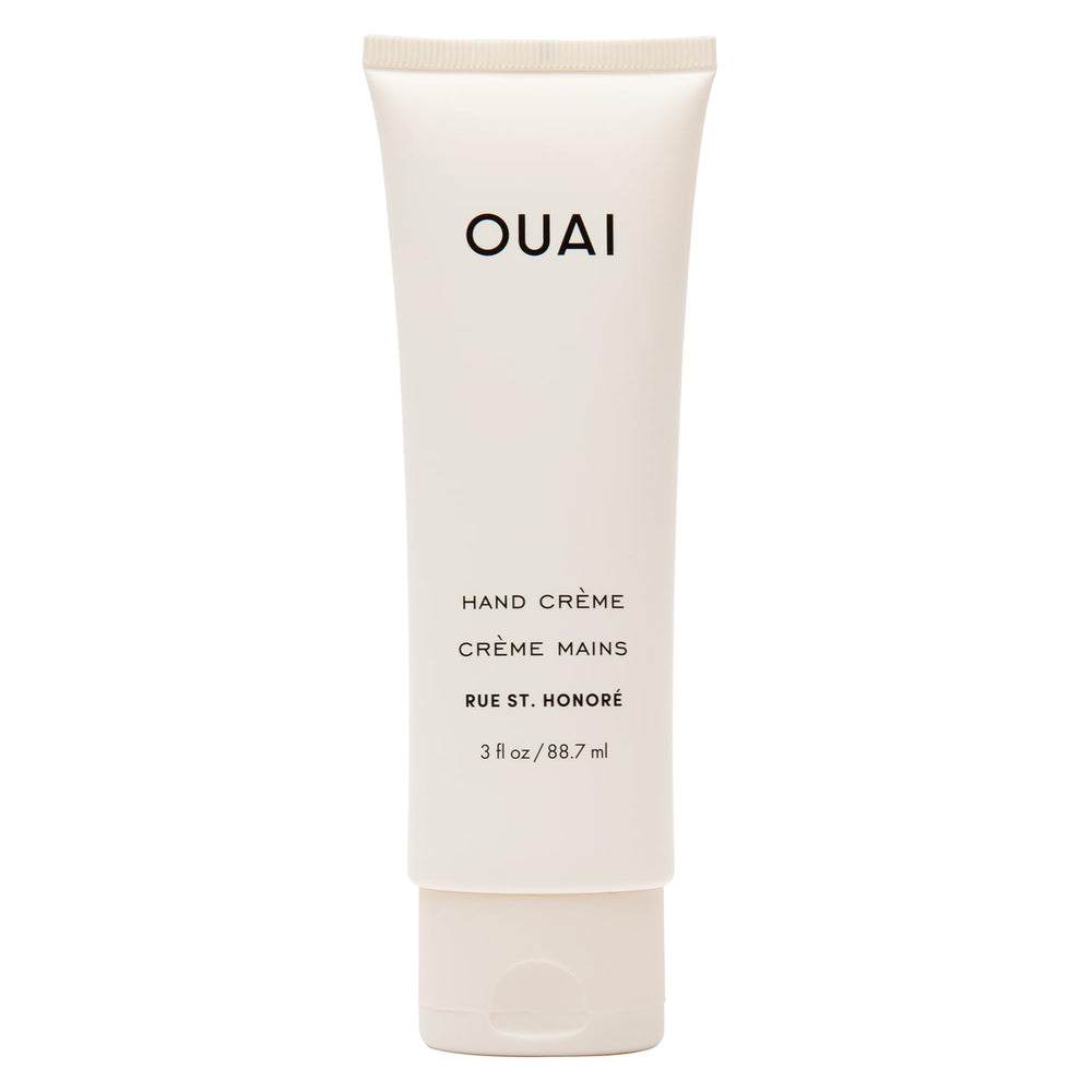 OUAI Hand Cream packaging shown in a sleek jar for on-the-go hydration.