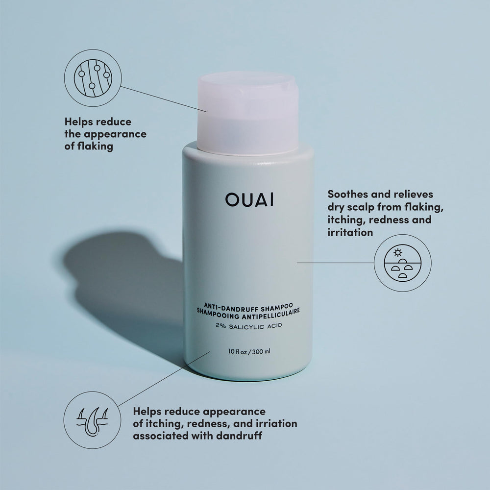 OUAI lather close-up demonstrating gentle cleanse without moisture loss