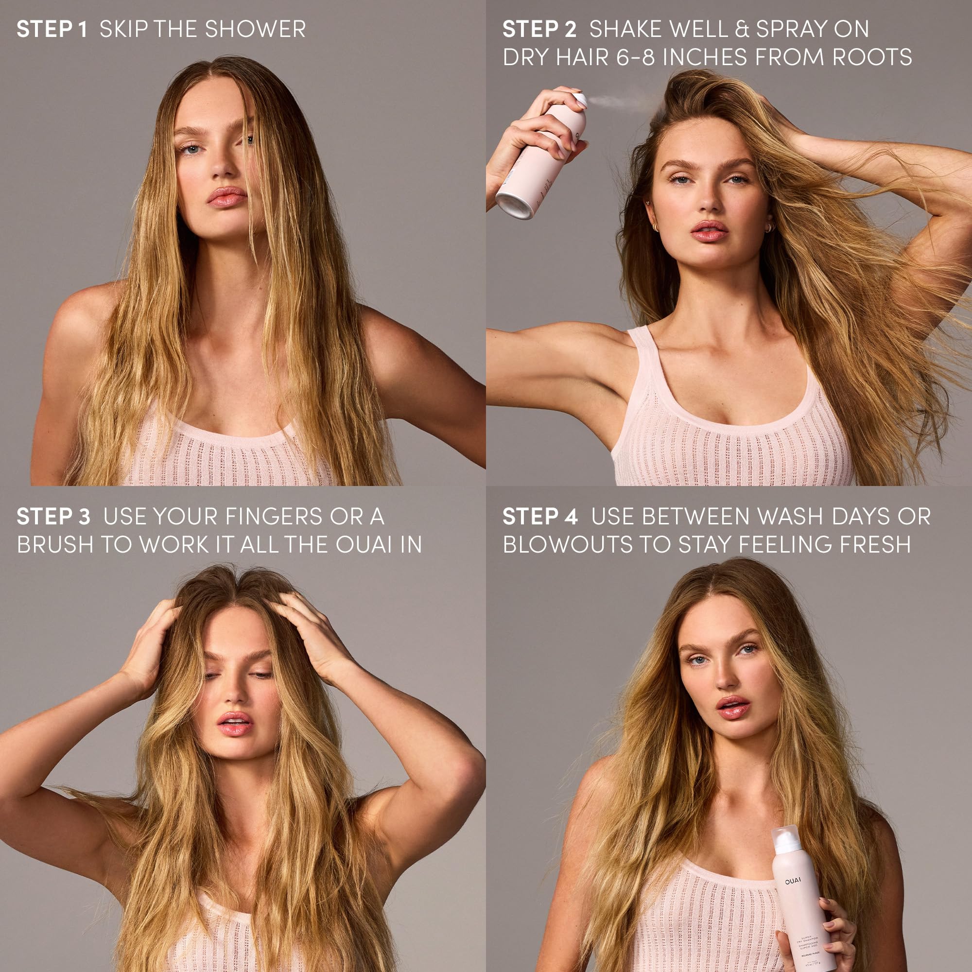 OUAI Melrose Place scent enhances everyday hair styling routine.