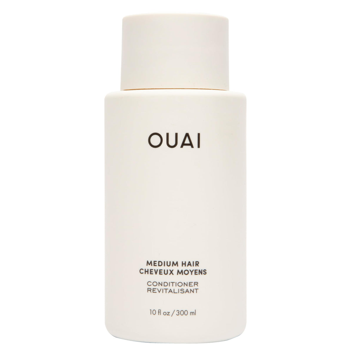 OUAI Medium Conditioner bottle emphasizes hydrating formula for daily hair care