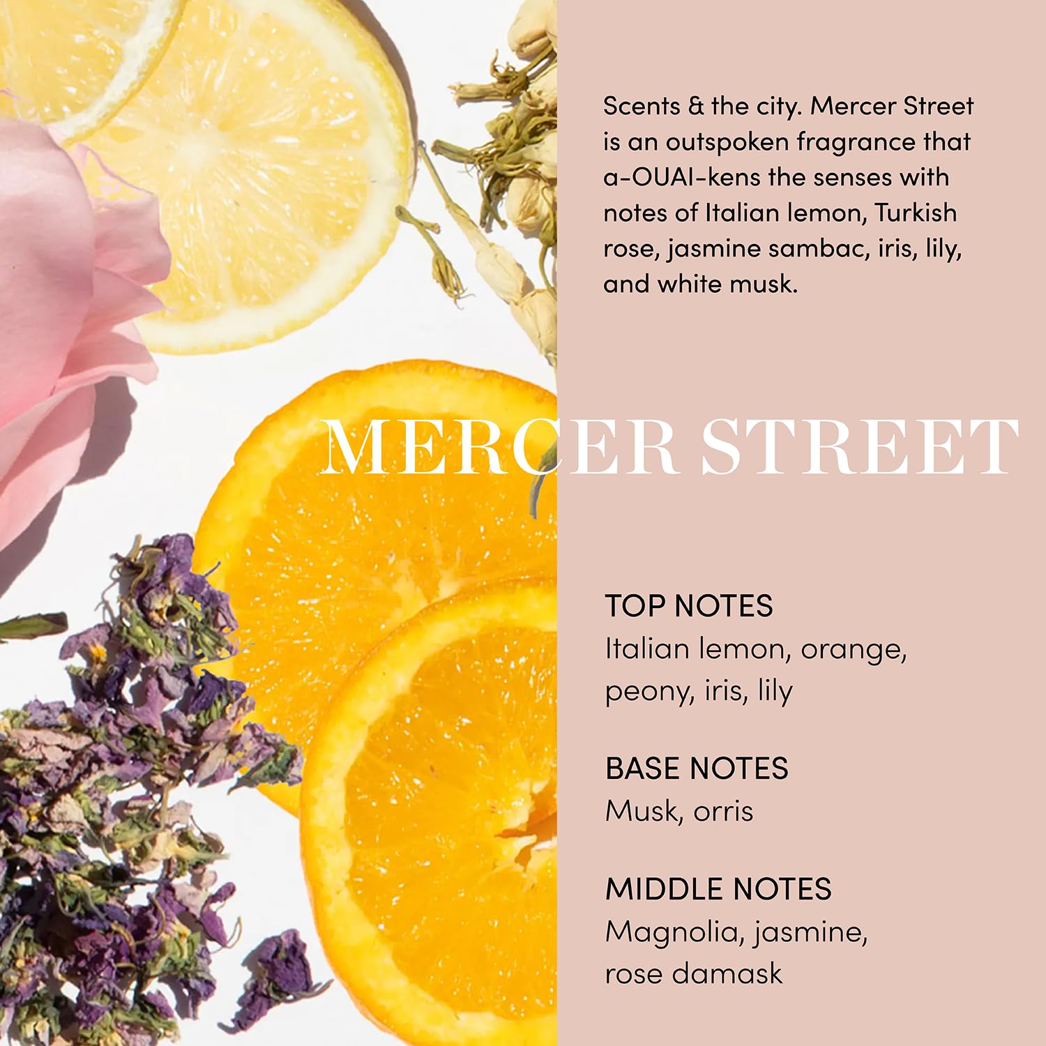 OUAI Medium Conditioner ingredient shot highlights babassu and coconut oils