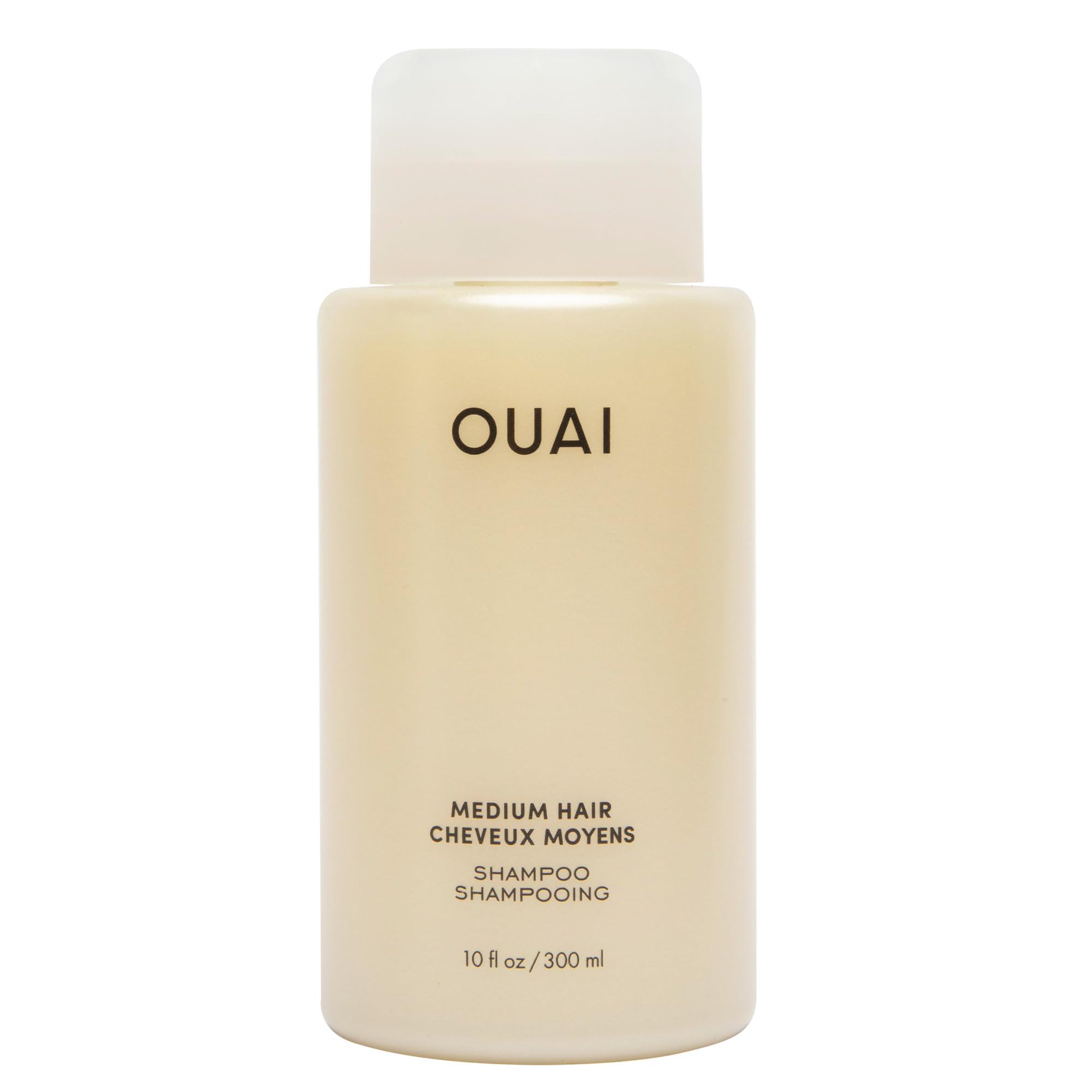 OUAI Medium Shampoo bottle with coconut oil and babassu for weightless hydration