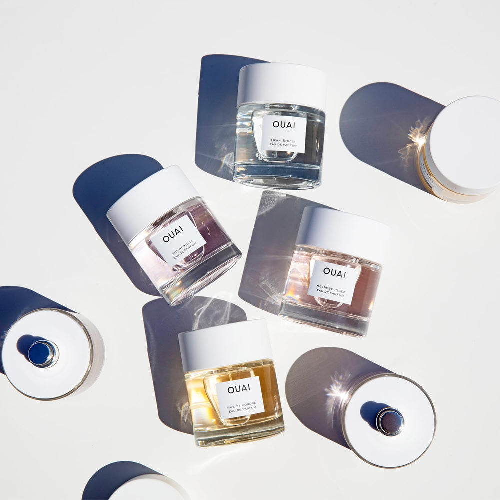 OUAI North Bondi displayed on a vanity with accessories for a chic moment
