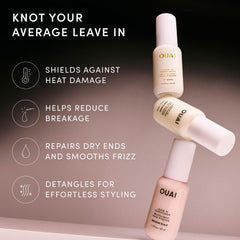 OUAI bottle in hand for size comparison and easy portability benefit