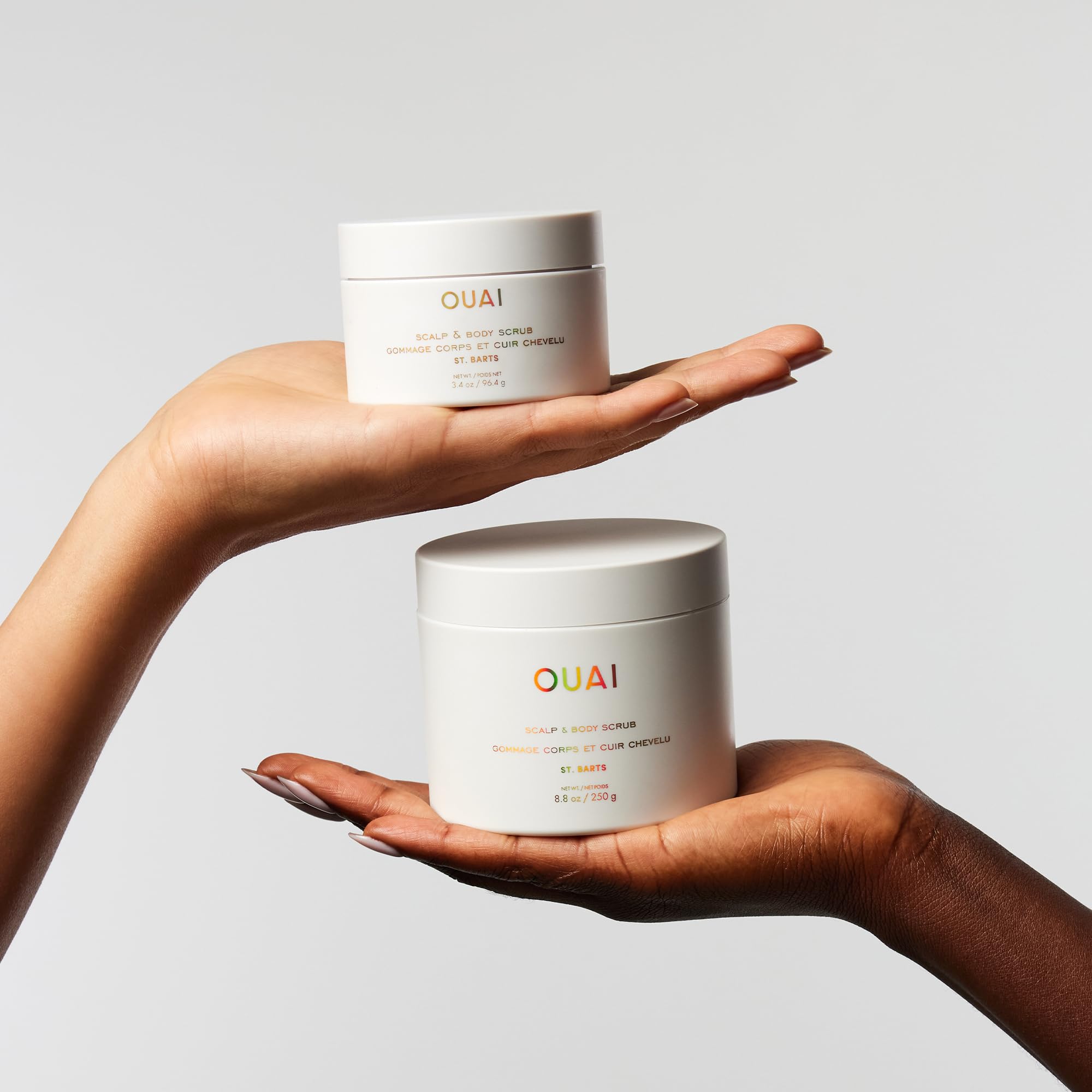 OUAI recyclable packaging reminder supports eco-conscious routines.