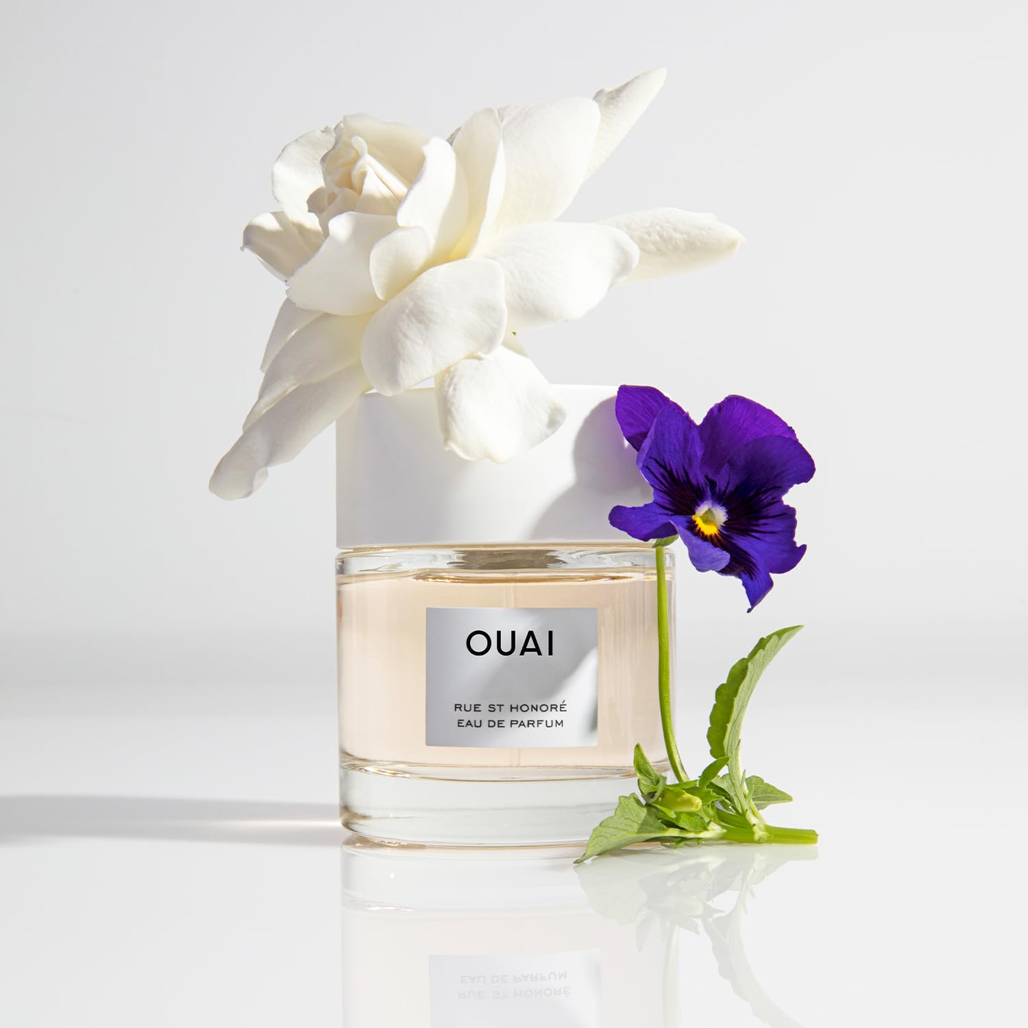 OUAI Rue St. Honore perfume pour mist enables effortless application.