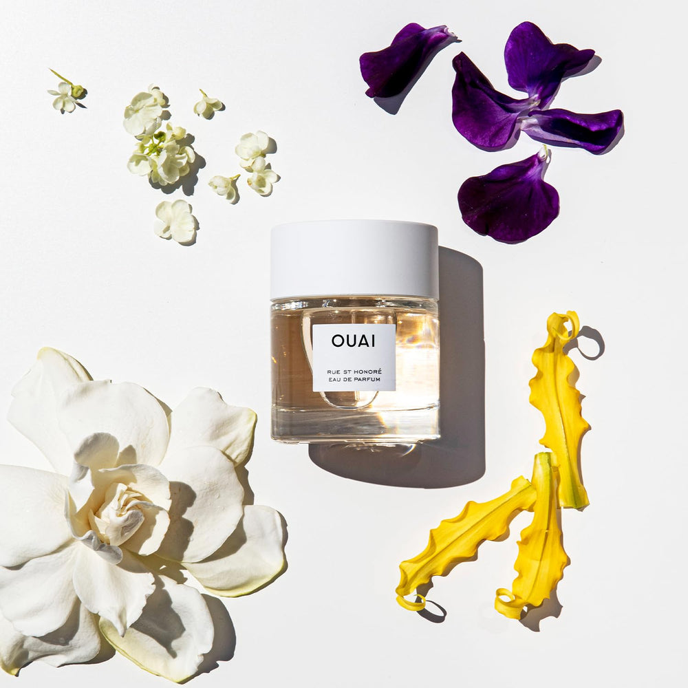 OUAI Rue St. Honore violet notes evoke Parisian cafe ambiance.