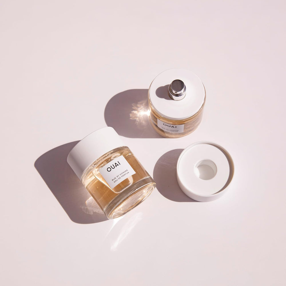 OUAI Rue St. Honore ylang-ylang notes add soft tropical floral touch.