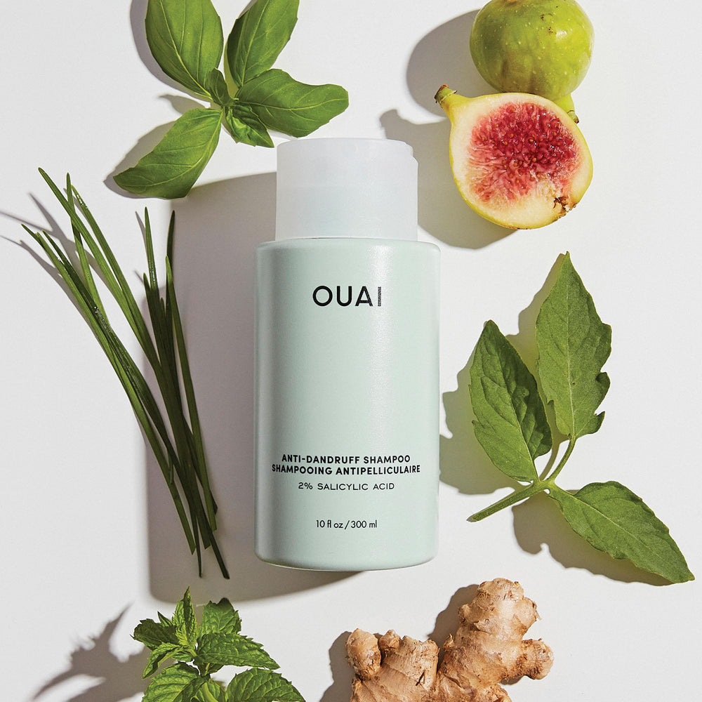 OUAI salicylic acid ingredient graphic communicates dandruff-fighting potential